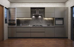 PVC Straight Stainless Steel Modular Kitchen Interior Designing Service, Warranty: 15-20 Years