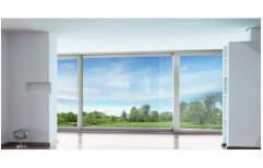 Rectangular Silver Residential UPVC Glass Sliding Window, Thickness Of Glass: 5 To 40mm