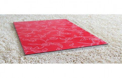 Red Printed PVC Sheet, Thickness: Approx 3mm, Size: 8x4 Feet