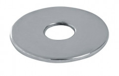 Silver Round SS Flange, Size: 3-3.5 Inches