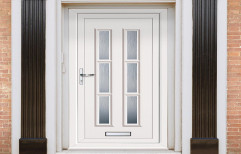 Toughened Glass Designer UPVC Door, Size/Dimension: 7 Feet * 4 Feet