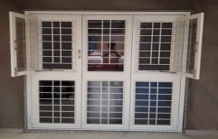 White Color Coated MS Hinged Window for Home
