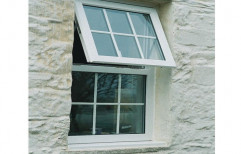 White UPVC Outward Opening Casement Windows, Glass Thickness: 5-7 Mm, Size/Dimension: 2x4 Feet