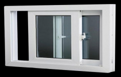 White UPVC Slider Windows for Home, Thickness Of Glass: 4 mm