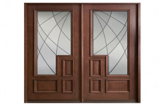 Wooden Glass Entry Door