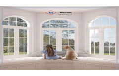 AIS White UPVC Bay Window, Glass Thickness: 8mm-32mm