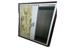Aluminium Mosquito Net Door, Shape: Rectangular