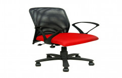 Black Fabric Netted Office Chair