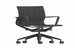 Black Revolving Office Adjustable Chair