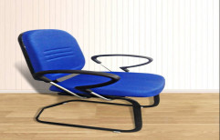 Blue Fabric Rastogi Visitor Chair