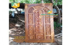Brown Antique Wooden Door