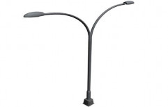Dual-Arm Ms And Gi Street Light Pole, For Highway