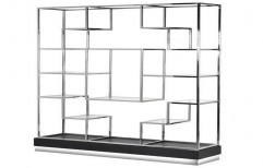 Global International Bookshelf Furniture Stainless Steel Bookcase