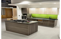 Grey Parallel Modular Kitchen