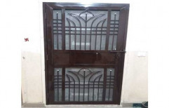 Hinged Paint MS Single Jali Door With Lock, Size: 7'X3', Material Grade: 16 Gauge