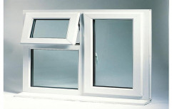 Lesso Off white UPVC Top Hung Window, for Residential