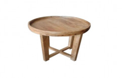 Light Brown Outdoor Wooden Table