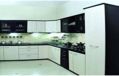 Modern Residential L Shape PVC Modular Kitchen