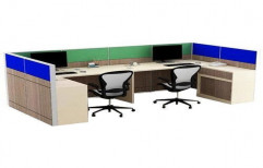 Wooden And Plywood Modular Office Workstation