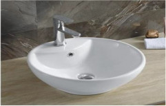 Snow White Ceramic Italian Design Wash Basin, Model No.: 8001