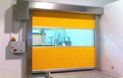 SS, PVC Silver, Yellow High Speed Rolling Door