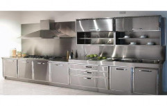 Stainless Steel Straight Modular Kitchen, Warranty: 1-5 Years