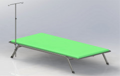 Standard Beds Mild Steel Quarantine Stackable Hospital Bed, Size/Dimension: 2035l X 1030w X 450h
