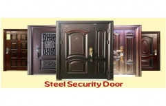 Steel Security Double Door, Size/Dimension: 2050 x 1050 mm