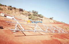 Steel Solar Panel Mounting Structure, Thickness: 5 mm