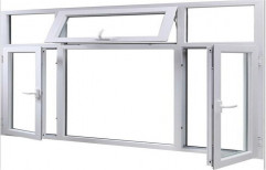 White Color Coated Aluminium Casement Window, For Home,Office