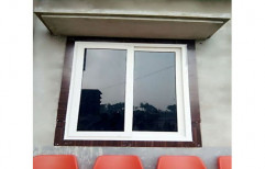 White Residential UPVC Sliding Window