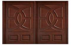 Wood Double Panel En Door, 25-75 Mm