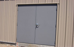 Grey Hinges Sound Proof Metal Doors