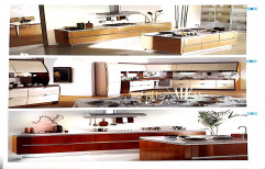 Modern Modular Kitchen, Work Provided: Wood Work & Furniture