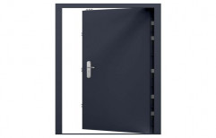 Stainless Steel Powder Coated Metal Doors, Thickness: 46 Mm, Material Grade: Bis