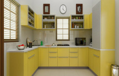 Wooden Straight Acrylic Modular Kitchen