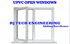 RJTEUPVCOW001 White UPVC Openable Windows, Glass Thickness: 5MM
