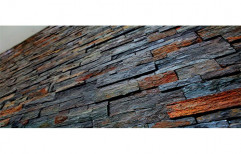 Stone Kumbal Lava Natural Multi Size Stacking, For Wall Cladding, Thickness: 14.6 Mm