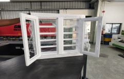 Title White Galvanized Steel Window, For Residential, Size/Dimension: Custom