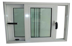 Absolute White UPVC Glass Sliding Window, Glass Thickness: 5 To 20mm