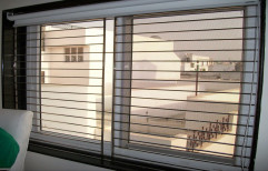 Modern Silver Rectangular Mild Steel Window, For Residential, Size/Dimension: 4 X 8 Feet
