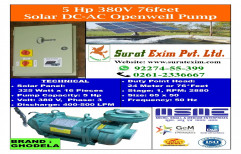 15-24 M 400-500 Lpm 5Hp Solar Openwell Pump - Ghodela