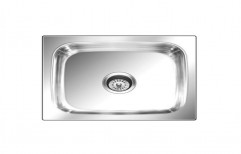 Nirali 304 Grade Stainless Steel Silver Undermount Single Bowl Kitchen Sink, 1165 mm x 505 mm