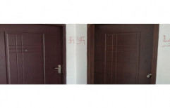 Tata Pravesh Wooden Finish Steel Door, Thickness: 25-50 mm