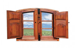 Brown Modern Teak Wood Window, Rectangular, Size/Dimension: 4 X 6 Feet