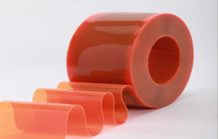 Orange,Red etc. Plain Opaque PVC Strip Curtain, Thickness: 1 Mm To 5 Mm