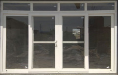 Toughened Glass UPVC Center Opening door, Glass Thickness: 3mm