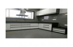 White PVC Modular Kitchen Cabinet