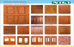 Teak Benin Teak Doors ( African Teak Door ), Size: 80