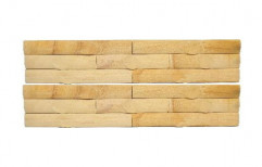 Yellow Rectangular Stone Wall Cladding Tile, Thickness: 10 To 20 Mm, Size: 15x15 Cm